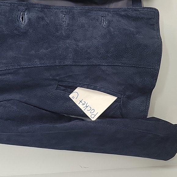 MAXIMA Wilsons vintage blue jeather jacket - Picture 6 of 7